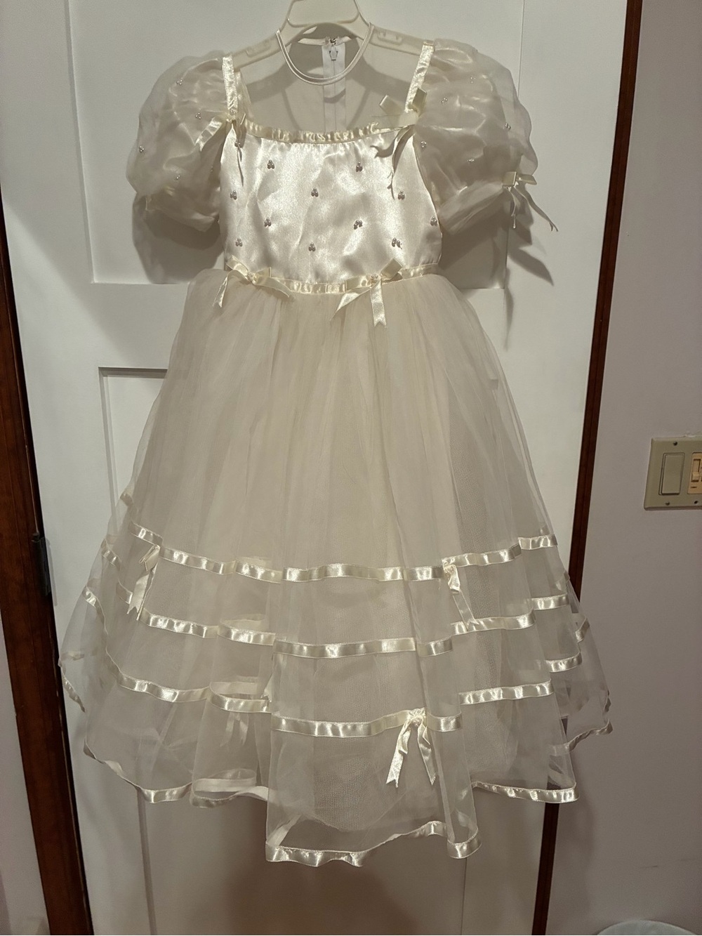 Ivory flower girl dress